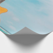 Papier Cadeau Guitare de basse cool (Coin)