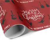 Papier Cadeau Guitare familiale ou professionnelle (Coin rond)