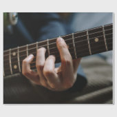 Papier Cadeau Guitare géniale (Plat)