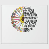 Papier Cadeau Guitare Lover | Cadeau de guitare florale acoustiq (Plat)