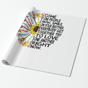 Papier Cadeau Guitare Lover   Cadeau de guitare florale acoustiq