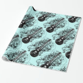 Papier Cadeau Guitare Rock n Roll (Déroulé)