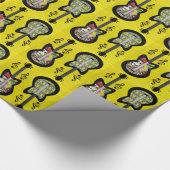 Papier Cadeau Guitares colorées Mardi Gras (Coin)