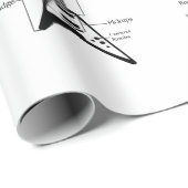 Papier Cadeau Guitares électriques et acoustiques Musique Note N (Coin rond)