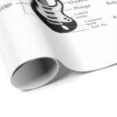 Papier Cadeau Guitares électriques et acoustiques Musique Note N (Coin rond)