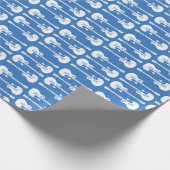 Papier Cadeau Guitares Électriques Graphique en Blanc (Coin)