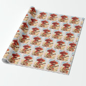 Papier Cadeau Guitariste Piment Rouge (Déroulé)