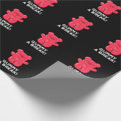 Papier Cadeau Gummy A Break Funny Candy Pun Dark BG (Coin)