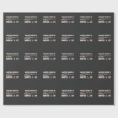 Papier Cadeau Gun Lover Master Sniper Rifle 2e amendement (Plat)