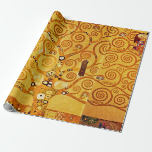 Papier Cadeau Gustav Klimt Arbre de Vie : Art nouveau symboliste