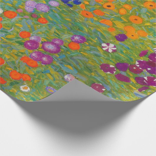 Papier Cadeau Gustav Klimt - Jardin des fleurs (Coin)