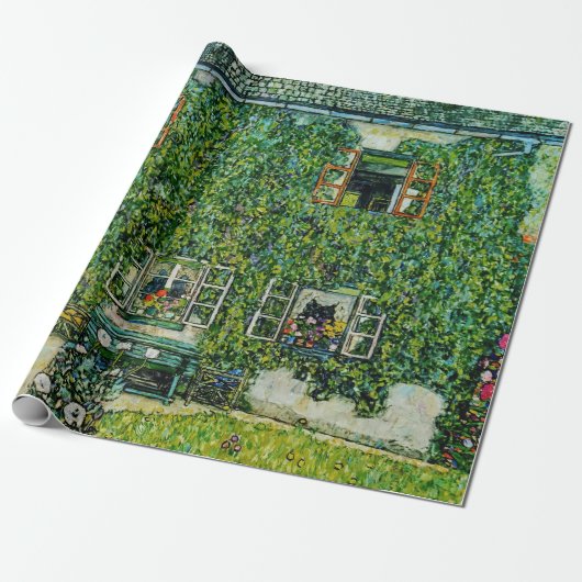 Papier Cadeau Gustav Klimt - La Maison de Guardaboschi (Déroulé)