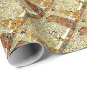 Papier Cadeau Gustav Klimt - l'arbre de la peinture de la vie (Coin rond)