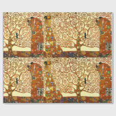 Papier Cadeau Gustav Klimt L'Arbre de la Vie (Plat)