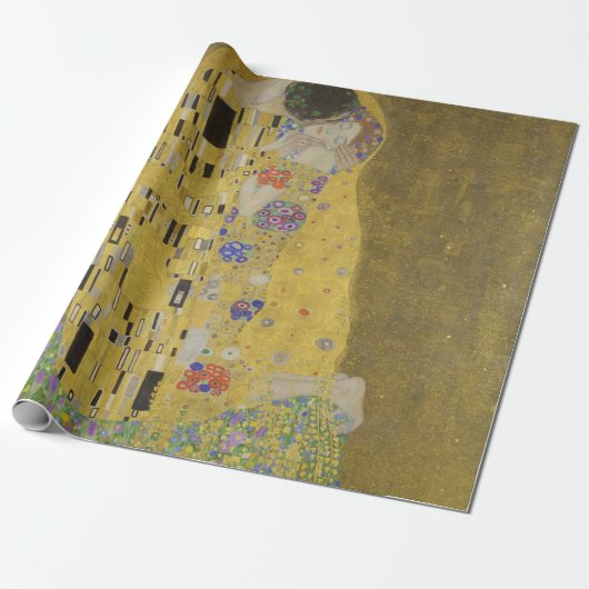 Papier Cadeau Gustav Klimt Le Baiser (Déroulé)