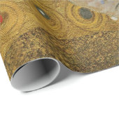Papier Cadeau Gustav Klimt Le Baiser (Coin rond)