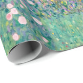 Papier Cadeau Gustav Klimt - Rosiers sous les arbres (Coin rond)