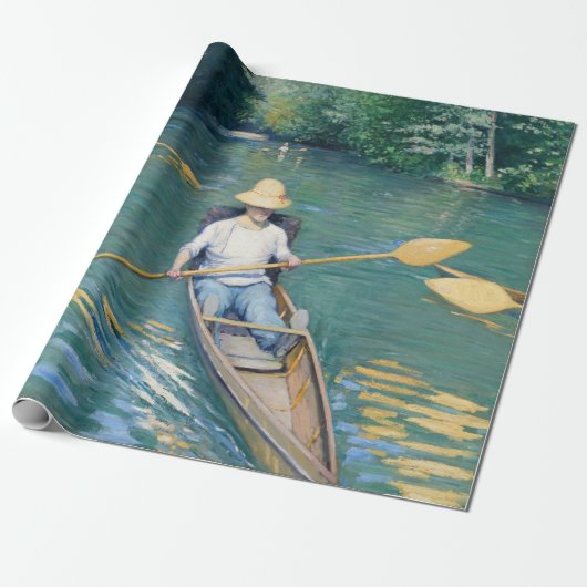 Papier Cadeau Gustave Caillebotte - Skiffs on the Yerres (Déroulé)
