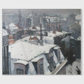 Papier Cadeau Gustave Caillebotte - Toits dans la neige (Plat)