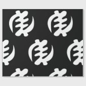 Papier Cadeau Gye Nyame | God is Supreme Adinkra (Plat)
