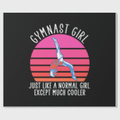 Papier Cadeau Gymnaste Girl (Plat)