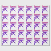 Papier Cadeau Gymnaste Power Tumbling Purple Metallen (Plat)