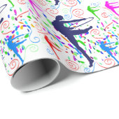 Papier Cadeau Gymnastique artistique (Coin rond)