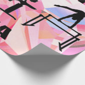 Papier Cadeau Gymnastique brisée Abstraite grande impression (Coin)