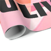 Papier Cadeau Gymnastique brisée Abstraite grande impression (Coin rond)