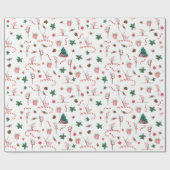 Papier Cadeau Gymnastique Enveloppement de Noël Papier Vacances  (Plat)