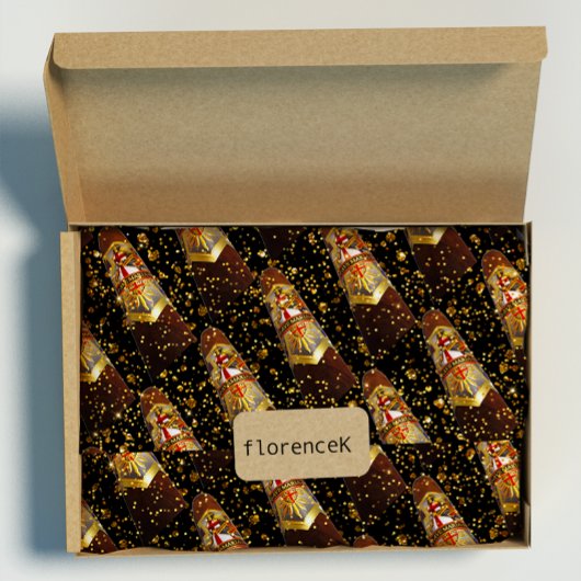 Papier Cadeau Habana Cigar Vip Luxe Cubain Or