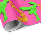 Papier Cadeau hache mélangée du Brésil d'arts martiaux de mixed (Coin rond)