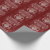 Papier Cadeau Hail Père Noël laid Noël (Coin)