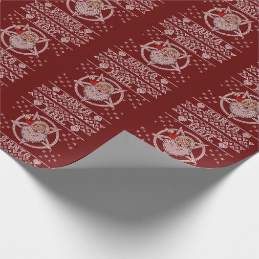 Papier Cadeau Hail Père Noël laid Noël (Coin)