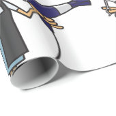 Papier Cadeau Hairdresser With Scissors (Coin rond)