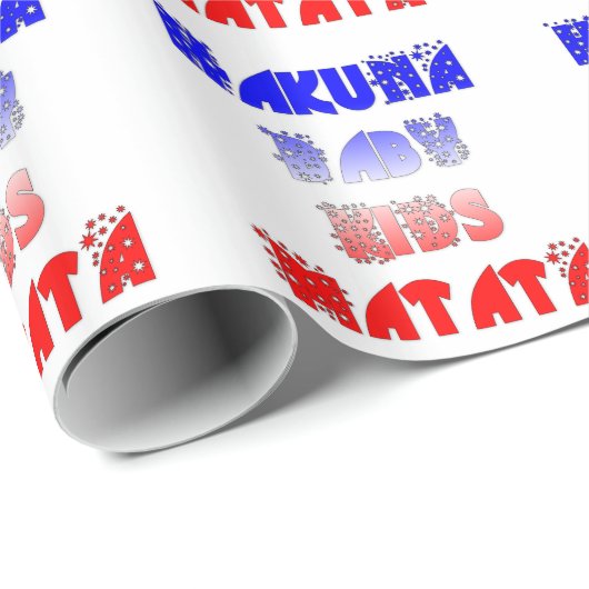 Papier Cadeau Hakuna Matata Bébé & Enfants : Conception de coule (Coin rond)