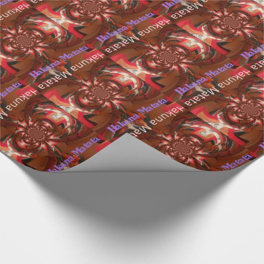 Papier Cadeau Hakuna Matata Halloween Masque Kaleidoscope Abstra (Coin)