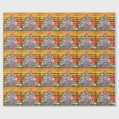 Papier Cadeau Hakuna Matata Joyeux Noël & un Joyeux Nouvel An.p (Plat)