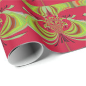 Papier Cadeau Hakuna Matata red yellow design (Coin rond)