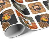 PAPIER CADEAU HALLO-WINGS (Coin rond)