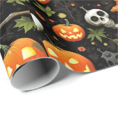 Papier Cadeau Halloween (Coin rond)