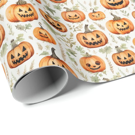 Papier Cadeau Halloween (Coin rond)