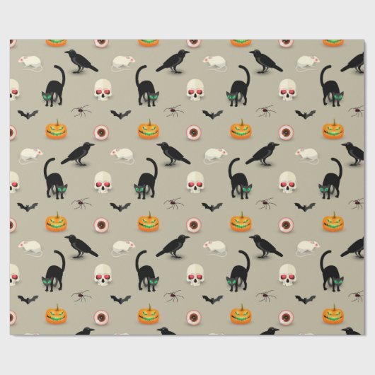 Papier Cadeau Halloween (Plat)