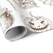 Papier Cadeau Halloween (Coin rond)