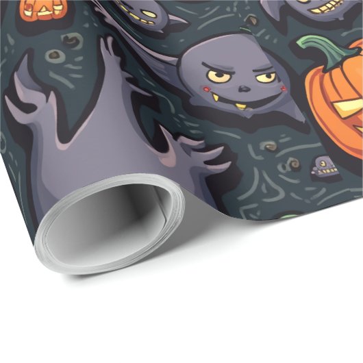 Papier Cadeau Halloween (Coin rond)