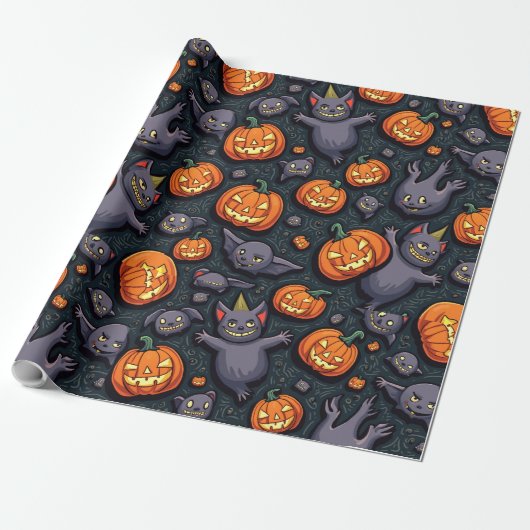 Papier Cadeau Halloween (Déroulé)