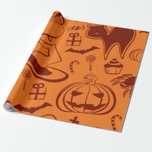 Papier Cadeau Halloween (Déroulé)