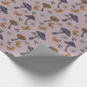 Papier Cadeau Halloween à prune rayée et papillon (Coin)