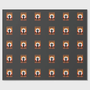 Papier Cadeau Halloween Allons Sortir Pour Une Morsure Horreur