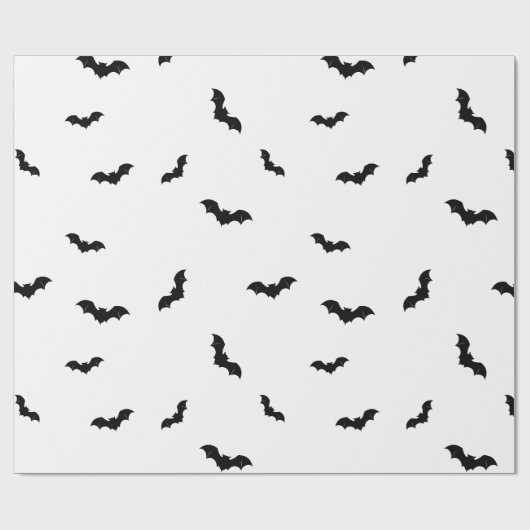 Papier Cadeau Halloween Bat Pattern Spooky (Plat)